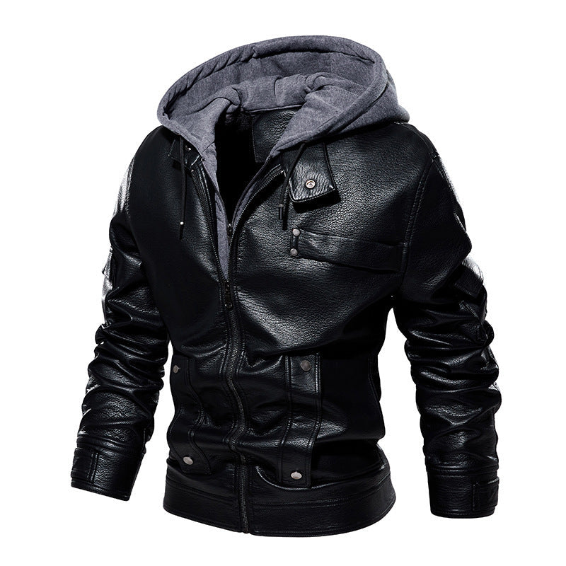 Men’s Leather Coat – Fashionable & Warm, US Sizes 1
