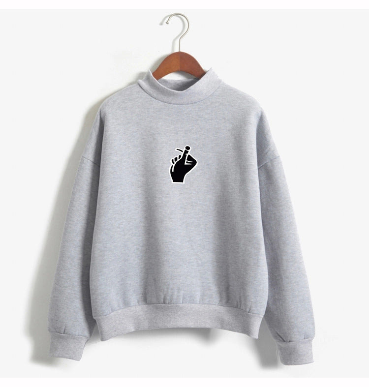 Korean Ulzzang Love Finger Plush Sweater for Women - zenton