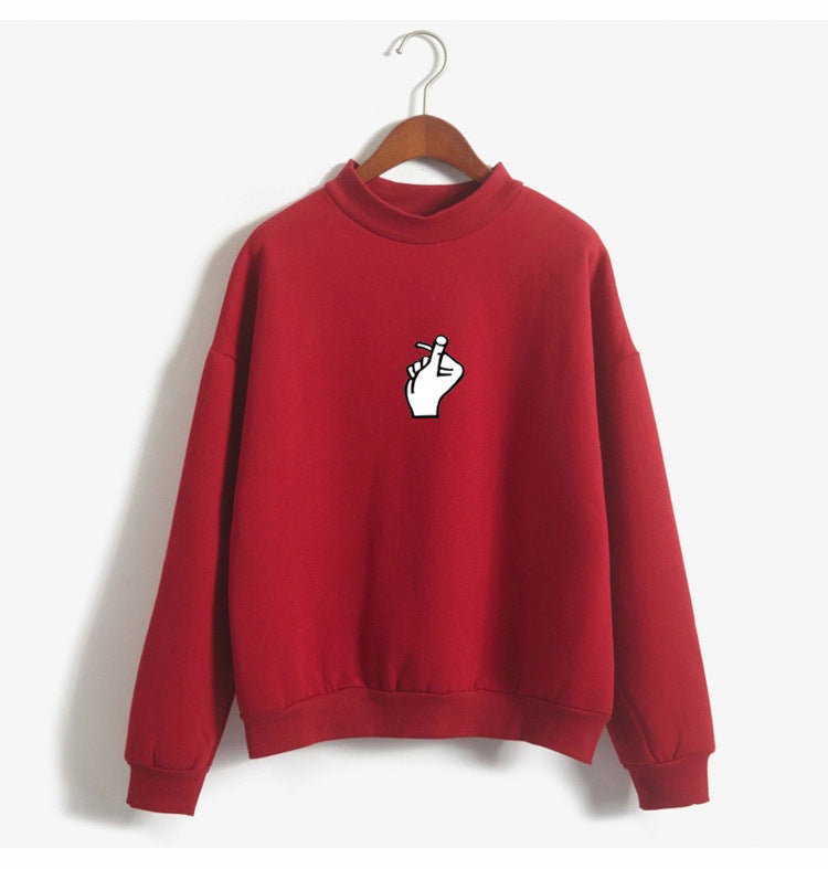 Korean Ulzzang Love Finger Plush Sweater for Women - zenton