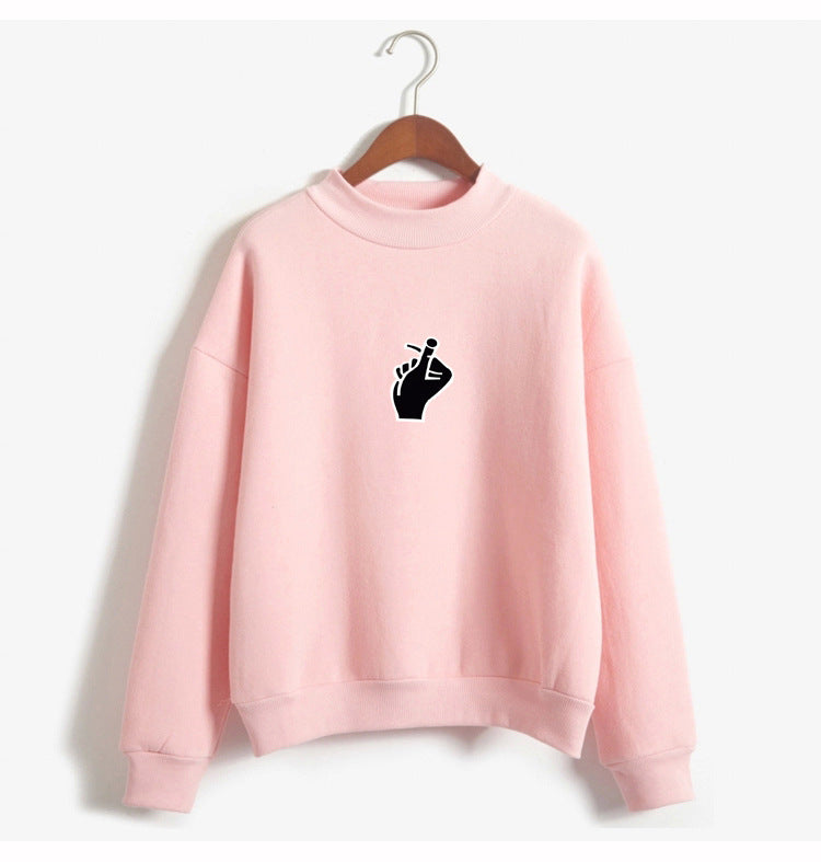 Korean Ulzzang Love Finger Plush Sweater for Women - zenton