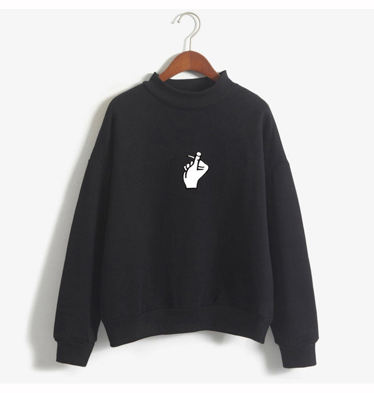 Korean Ulzzang Love Finger Plush Sweater for Women - zenton