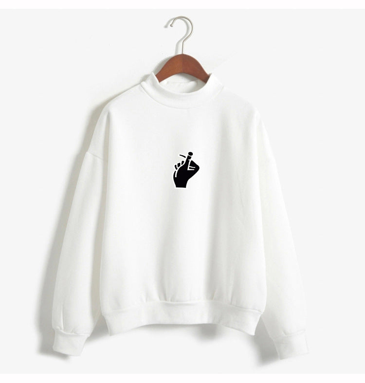 Korean Ulzzang Love Finger Plush Sweater for Women - zenton