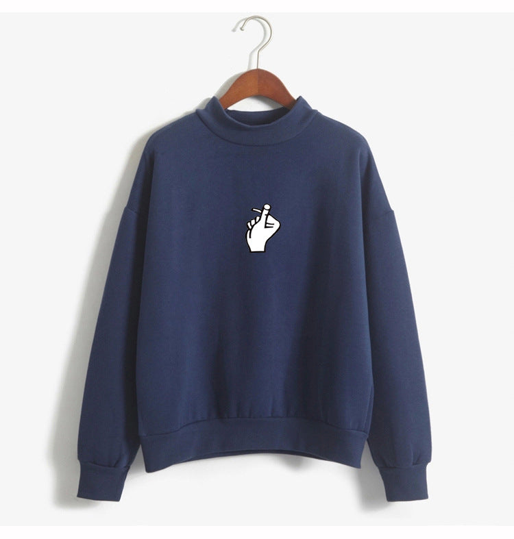 Korean Ulzzang Love Finger Plush Sweater for Women - zenton