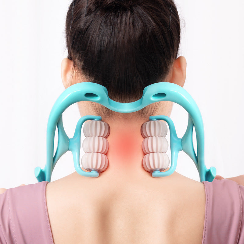 Neck Massager for Neck Pain – 6-Wheel Massage - zenton