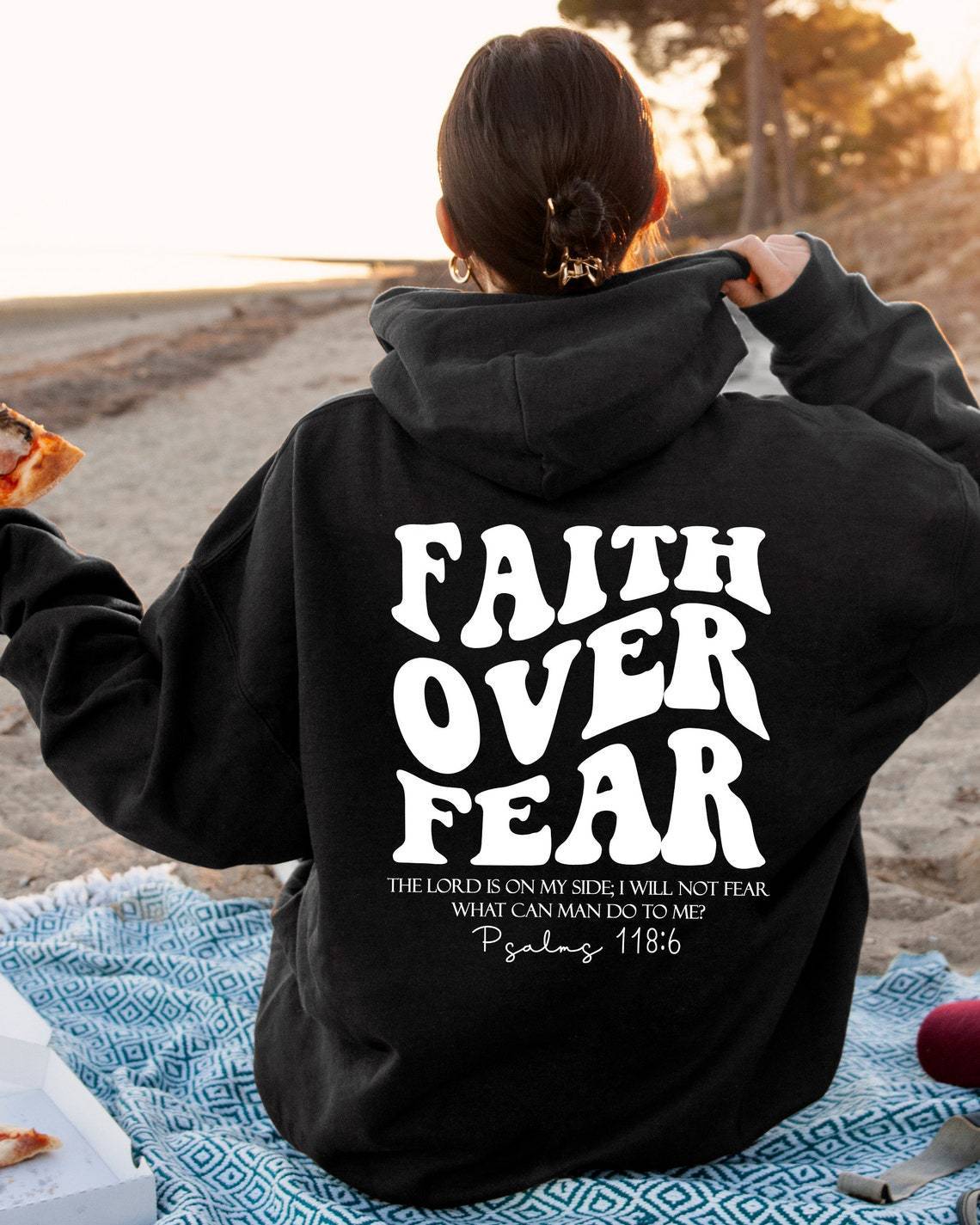 Faith Over Fear Sweatshirt – Christian Bible Verse Hoodie - zenton