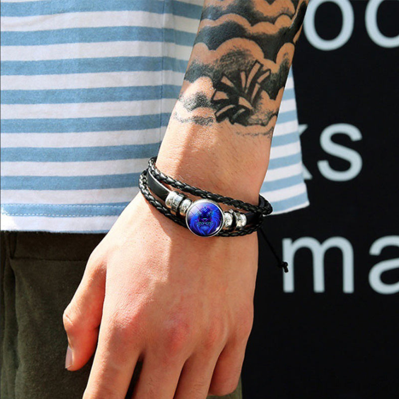 Zodiac Constellation Braided Bracelet – Adjustable Astrology Jewelry - zenton