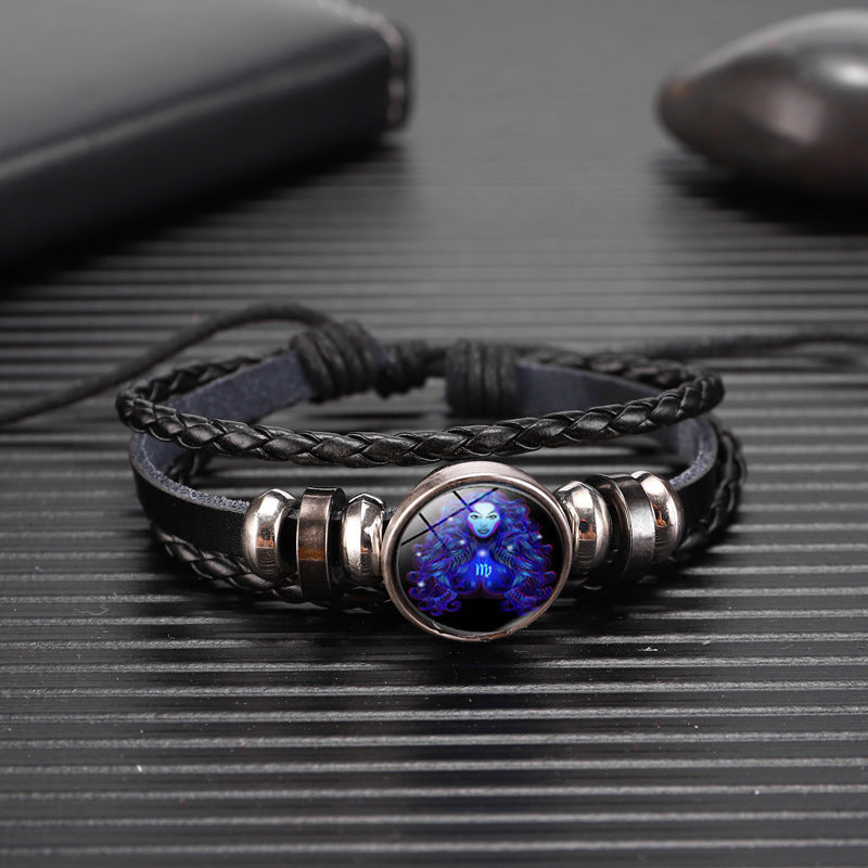 Zodiac Constellation Braided Bracelet – Adjustable Astrology Jewelry - zenton