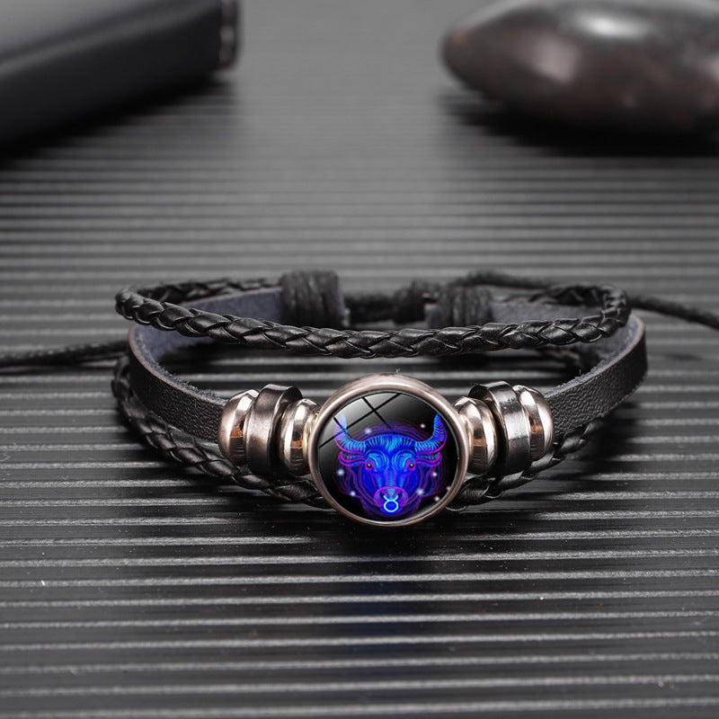 Zodiac Constellation Braided Bracelet – Adjustable Astrology Jewelry - zenton