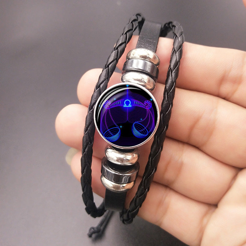 Zodiac Constellation Braided Bracelet – Adjustable Astrology Jewelry - zenton