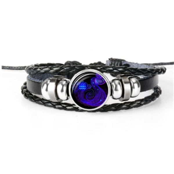 Zodiac Constellation Braided Bracelet – Adjustable Astrology Jewelry - zenton