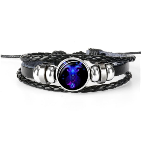 Zodiac Constellation Braided Bracelet – Adjustable Astrology Jewelry - zenton