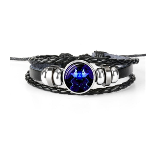 Zodiac Constellation Braided Bracelet – Adjustable Astrology Jewelry - zenton