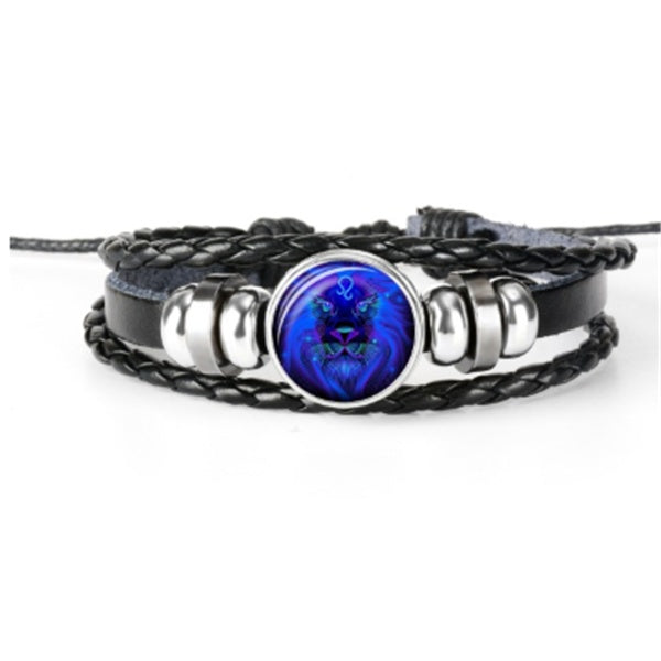 Zodiac Constellation Braided Bracelet – Adjustable Astrology Jewelry - zenton