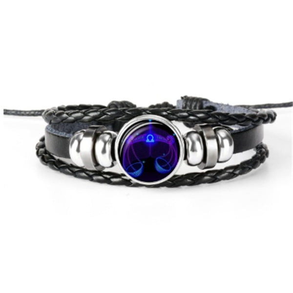Zodiac Constellation Braided Bracelet – Adjustable Astrology Jewelry - zenton
