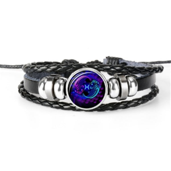 Zodiac Constellation Braided Bracelet – Adjustable Astrology Jewelry - zenton