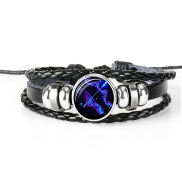 Zodiac Constellation Braided Bracelet – Adjustable Astrology Jewelry - zenton