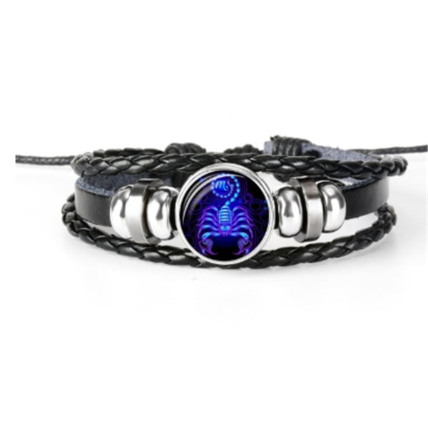 Zodiac Constellation Braided Bracelet – Adjustable Astrology Jewelry - zenton