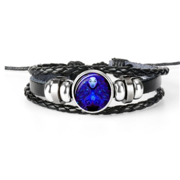 Zodiac Constellation Braided Bracelet – Adjustable Astrology Jewelry - zenton