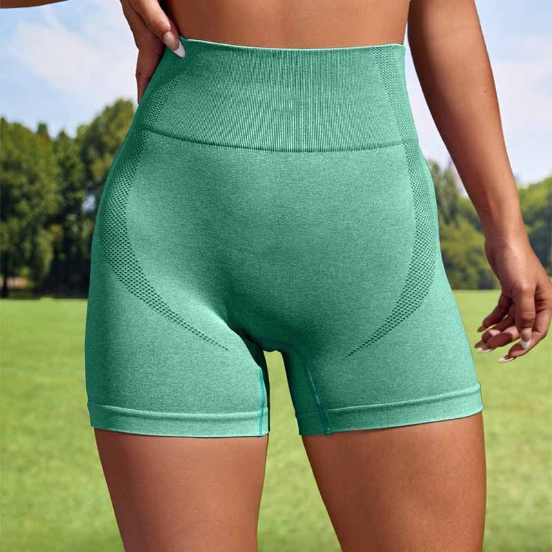 Women’s Seamless High Waist Sports Shorts – Elastic Yoga, Gym, and Training Leggings - zenton