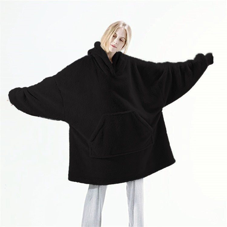 Oversized Fleece Hoodie Blanket – Comfy Big Pocket Sweatshirt - zenton