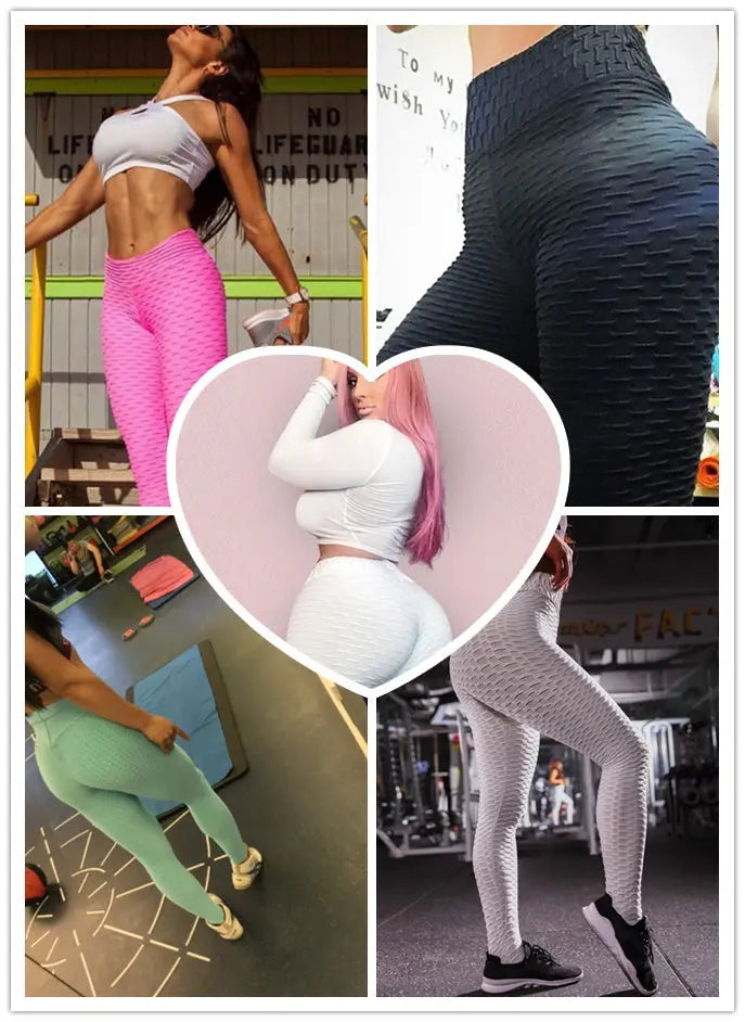 Booty Lifting Anti-Cellulite Scrunch Leggings No Pocket - zenton