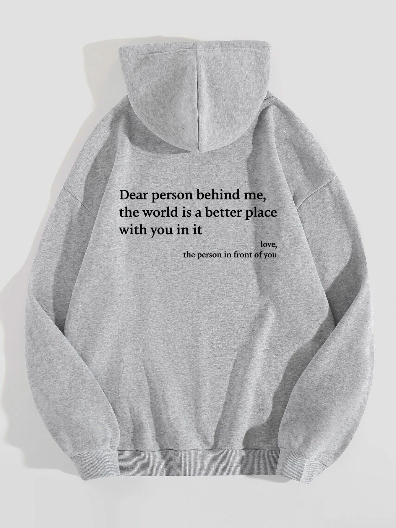 Dear Person Behind Me Hoodie – Plush Unisex Pullover - zenton
