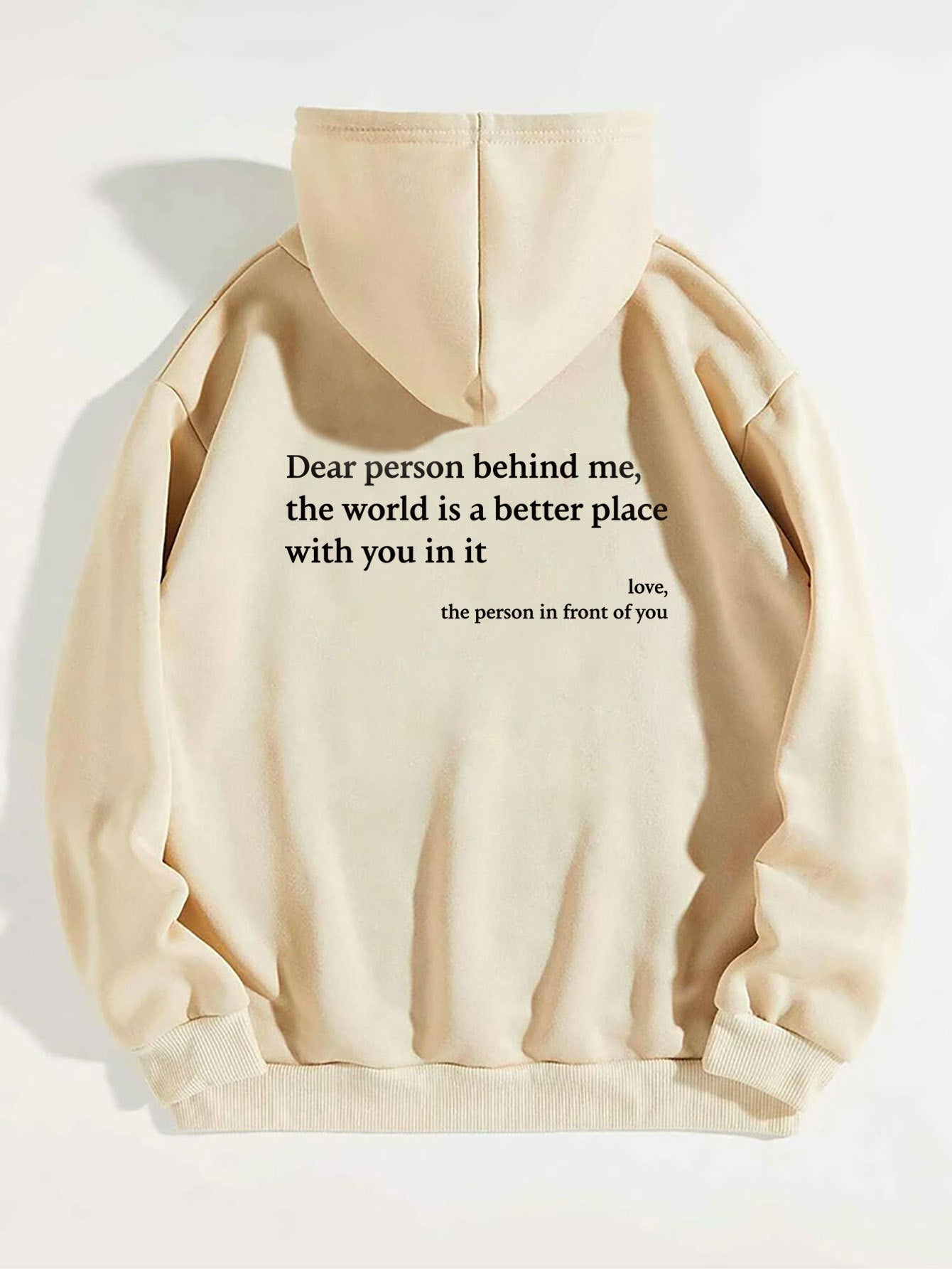 Dear Person Behind Me Hoodie – Plush Unisex Pullover - zenton