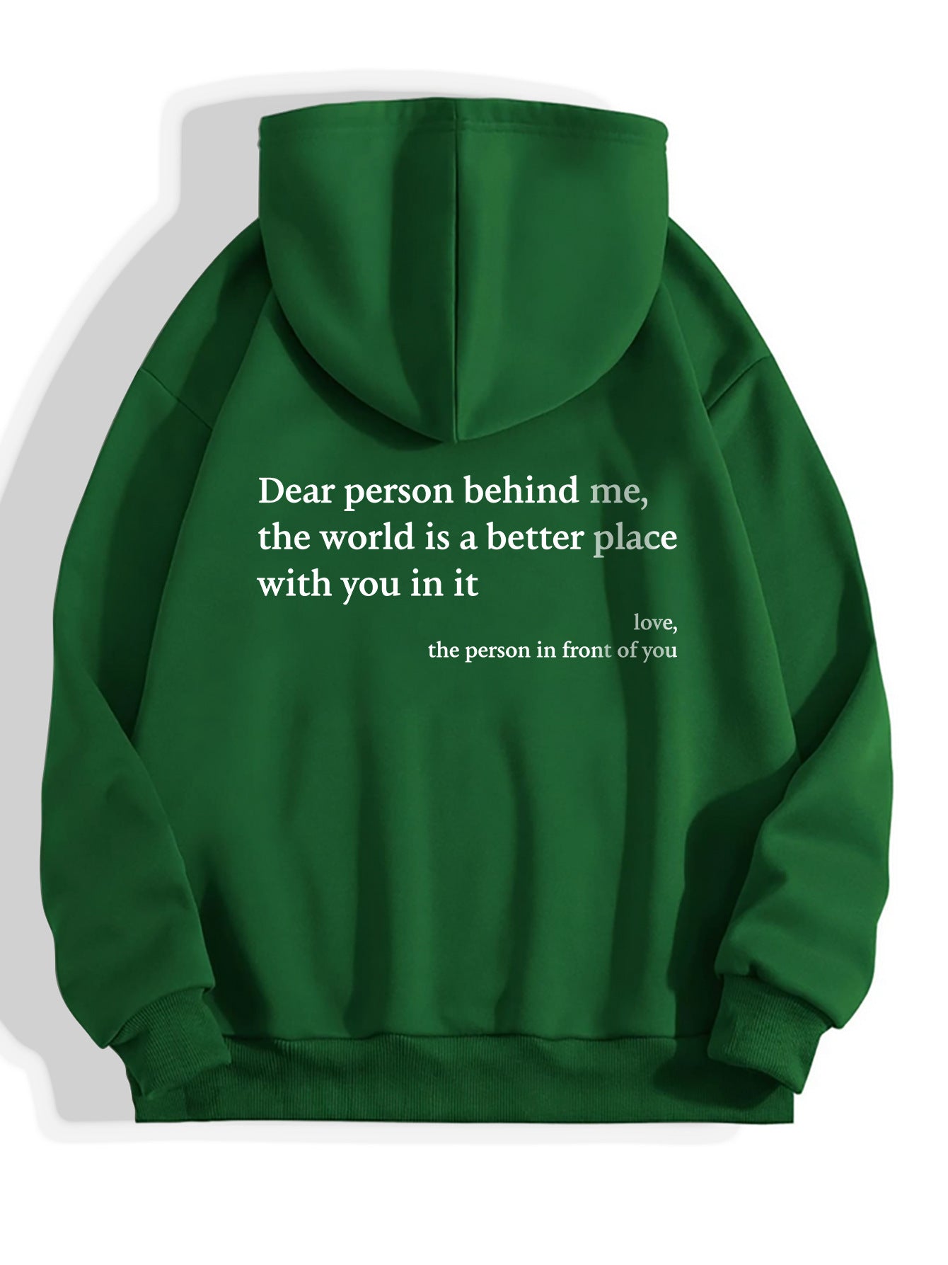 Dear Person Behind Me Hoodie – Plush Unisex Pullover - zenton
