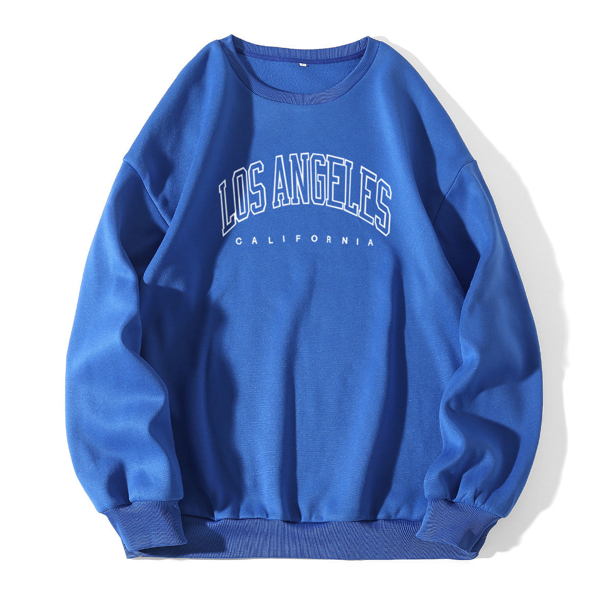Los Angeles Letter Print Crew Neck Sweatshirt - zenton