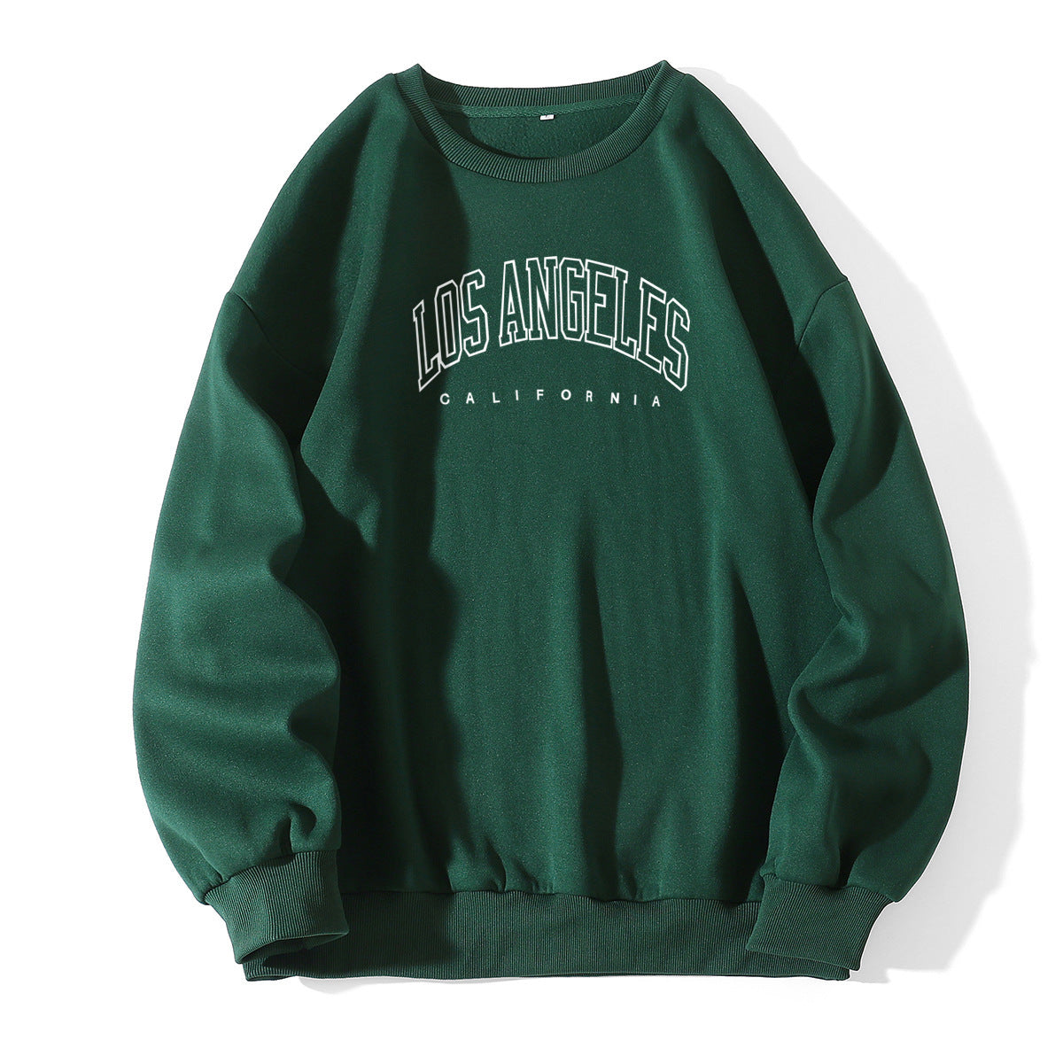 Los Angeles Letter Print Crew Neck Sweatshirt - zenton