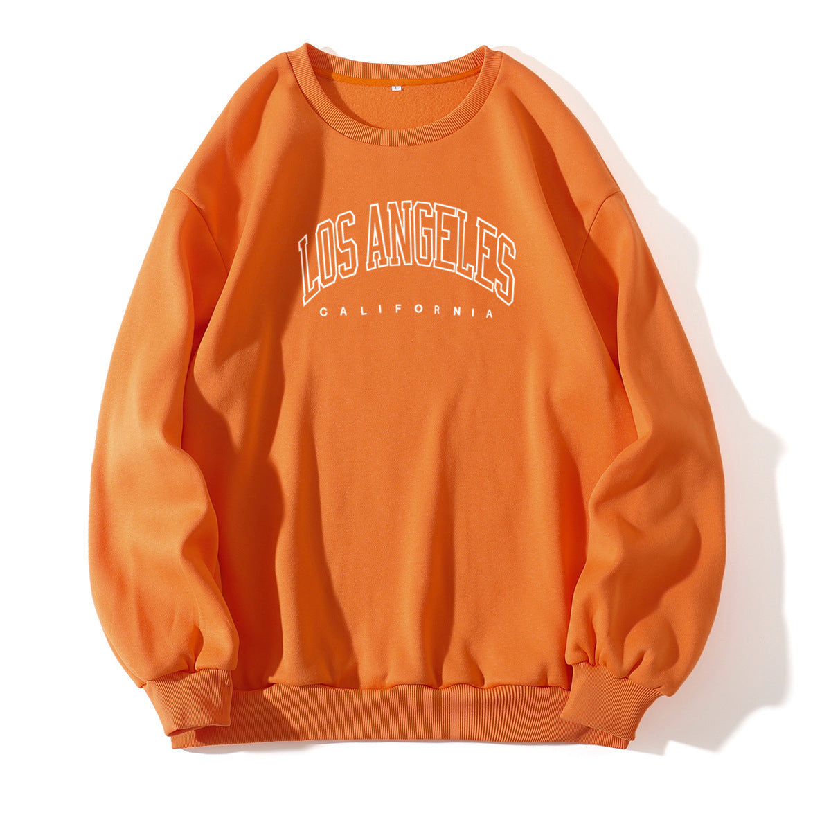 Los Angeles Letter Print Crew Neck Sweatshirt - zenton
