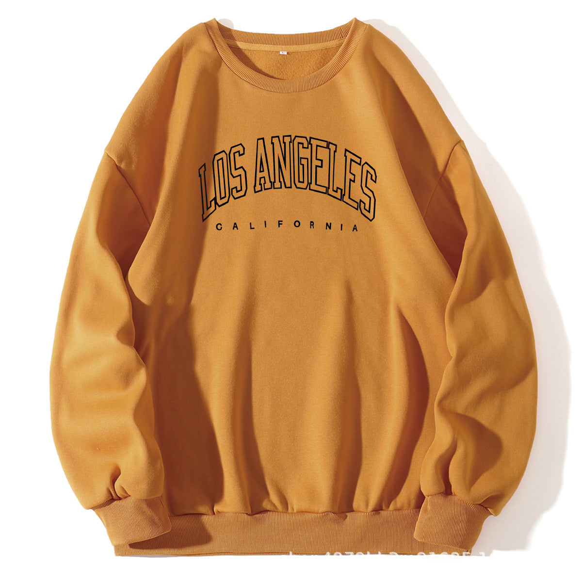 Los Angeles Letter Print Crew Neck Sweatshirt - zenton