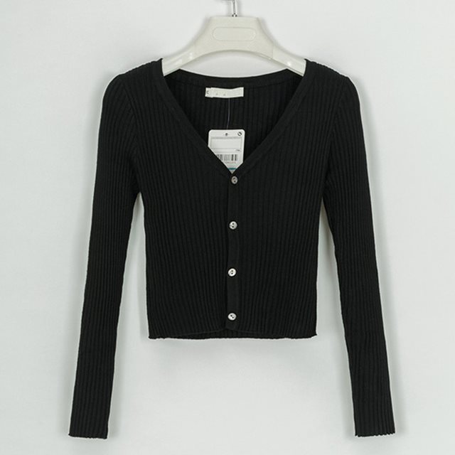 Slim Fit Cardigan Sweater for Women – Lightweight Knit - zenton