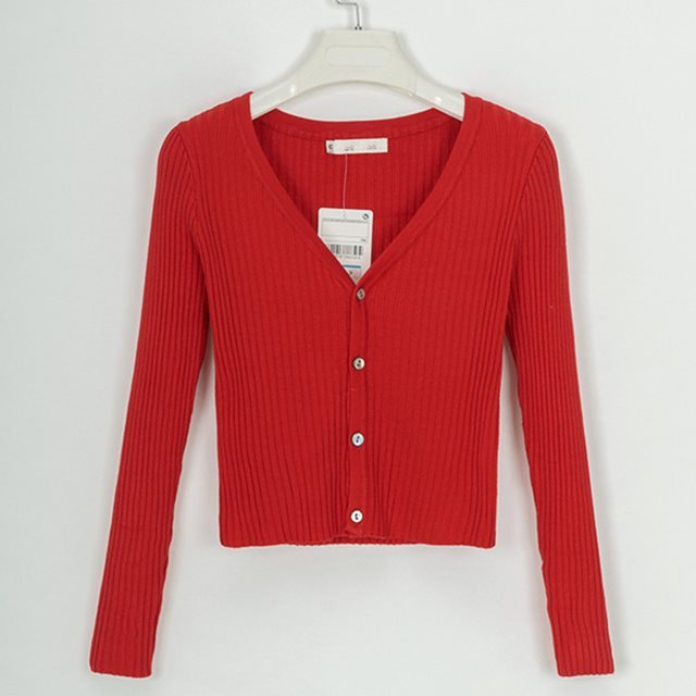 Slim Fit Cardigan Sweater for Women – Lightweight Knit - zenton