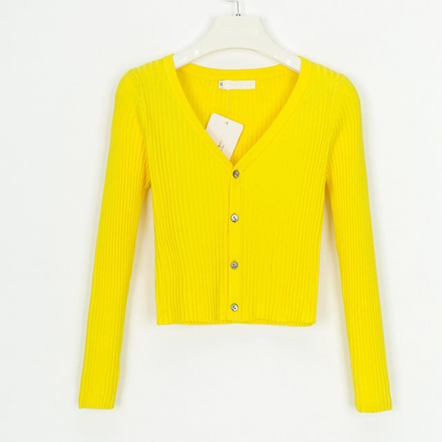 Slim Fit Cardigan Sweater for Women – Lightweight Knit - zenton