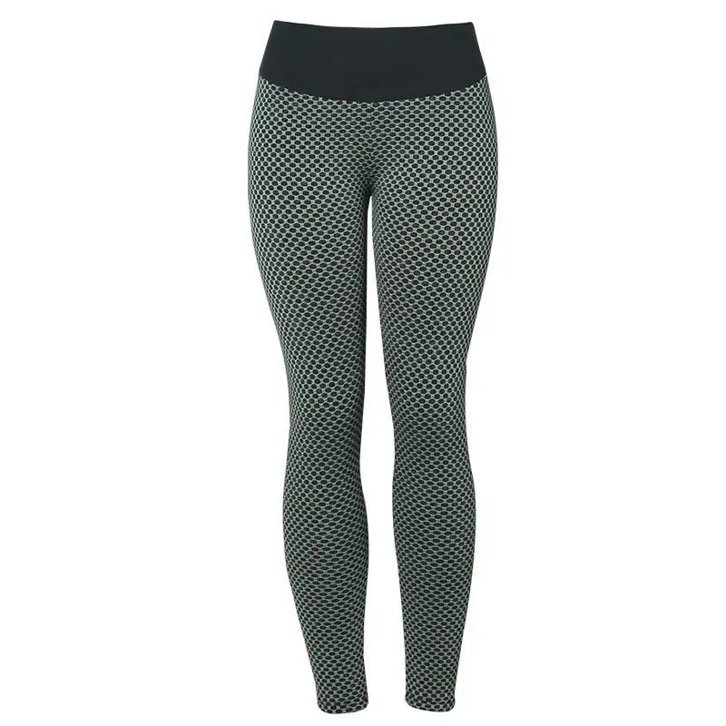 Women’s Seamless Plaid High Waist Leggings – Breathable Fitness & Yoga Gym Pants - zenton