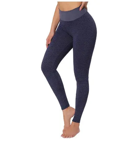 Women’s Seamless Plaid High Waist Leggings – Breathable Fitness & Yoga Gym Pants - zenton