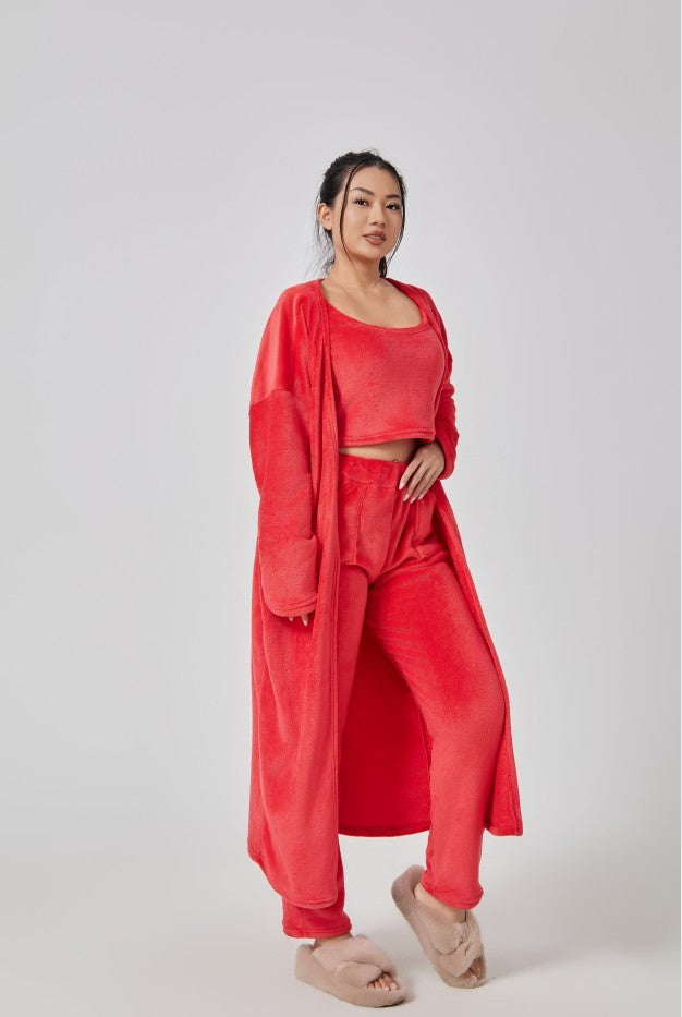Cozy Pajama 3-Piece Set Women - zenton