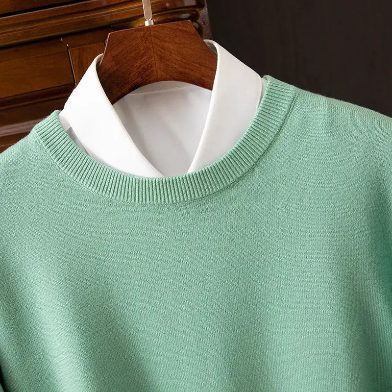 Men’s Round Neck Pullover – Casual Everyday Shirt - zenton