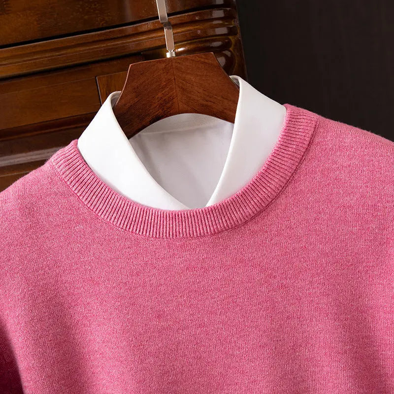 Men’s Round Neck Pullover – Casual Everyday Shirt - zenton
