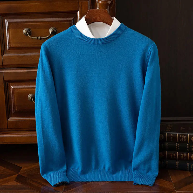 Men’s Round Neck Pullover – Casual Everyday Shirt - zenton