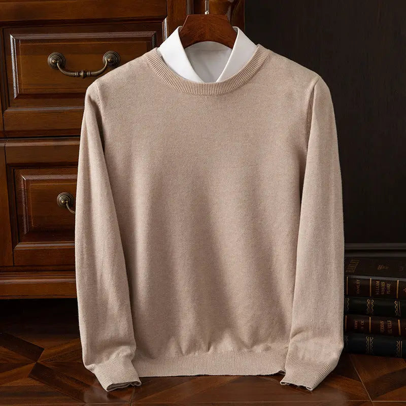Men’s Round Neck Pullover – Casual Everyday Shirt - zenton