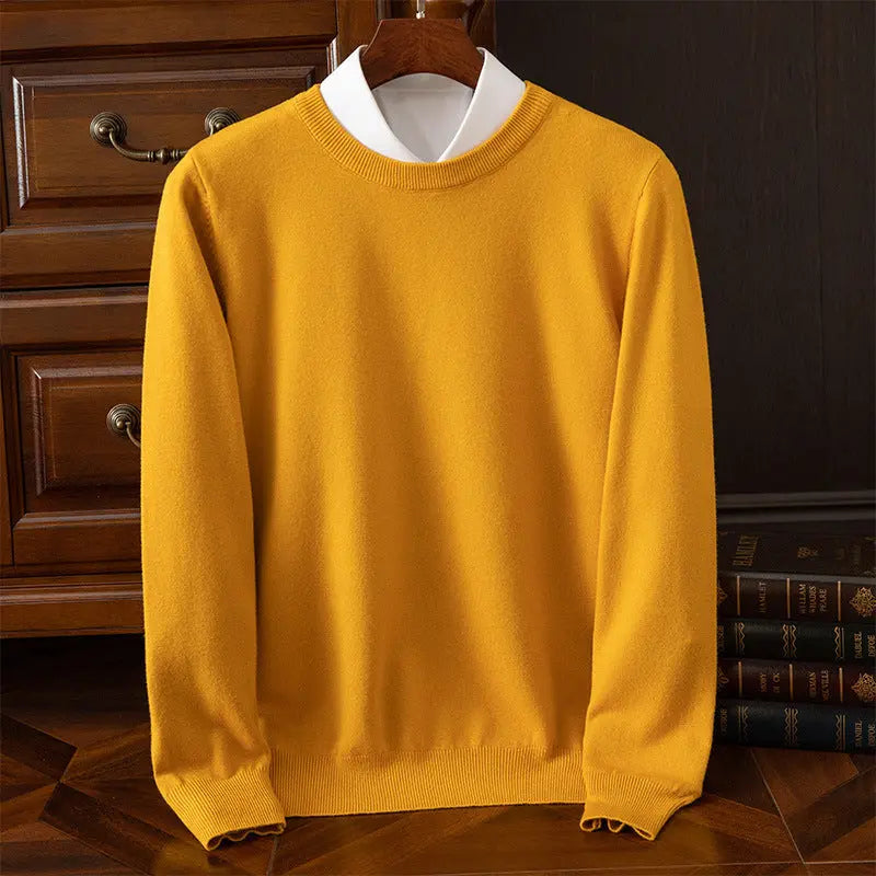 Men’s Round Neck Pullover – Casual Everyday Shirt - zenton