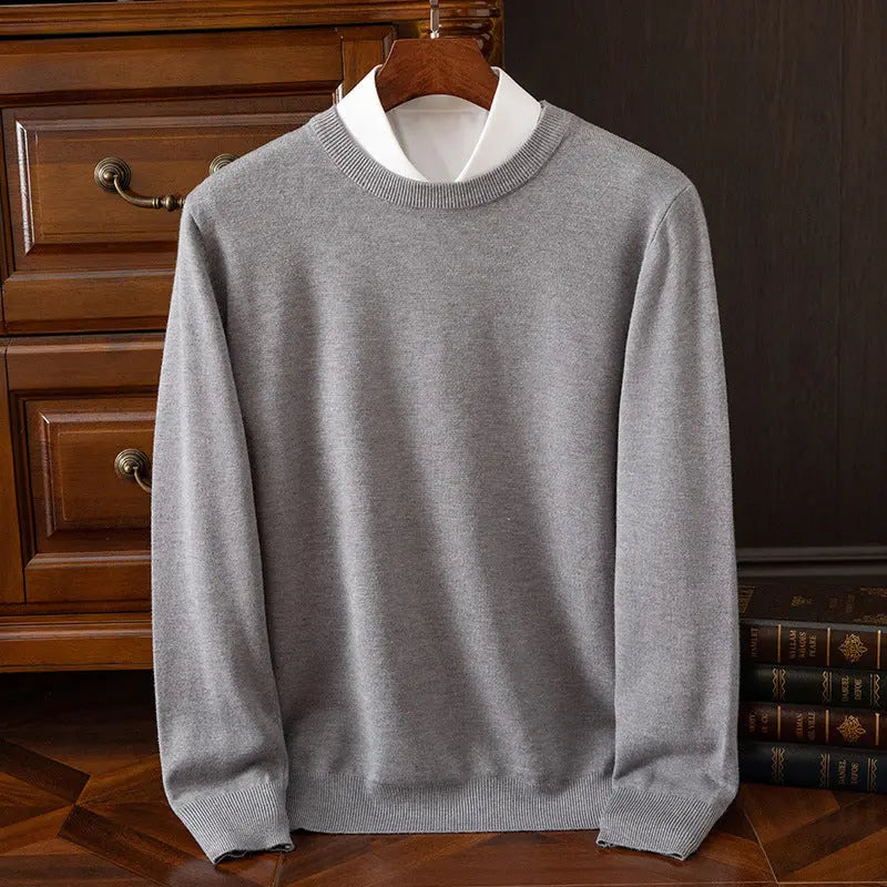 Men’s Round Neck Pullover – Casual Everyday Shirt - zenton