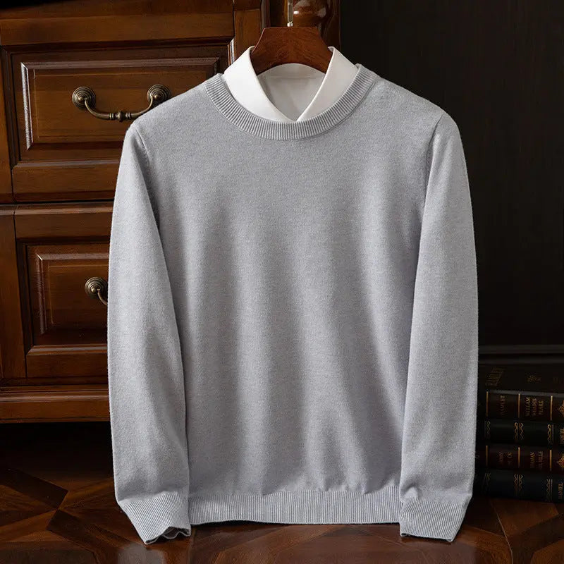 Men’s Round Neck Pullover – Casual Everyday Shirt - zenton