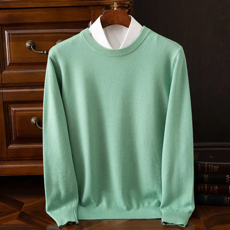 Men’s Round Neck Pullover – Casual Everyday Shirt - zenton