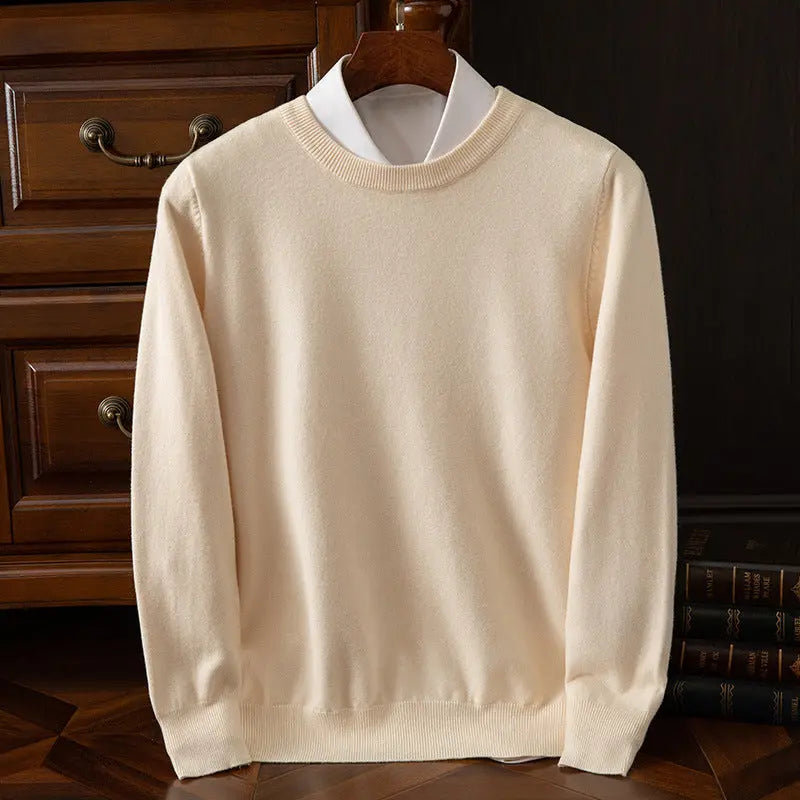 Men’s Round Neck Pullover – Casual Everyday Shirt - zenton