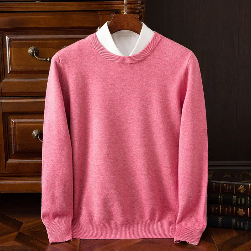 Men’s Round Neck Pullover – Casual Everyday Shirt - zenton