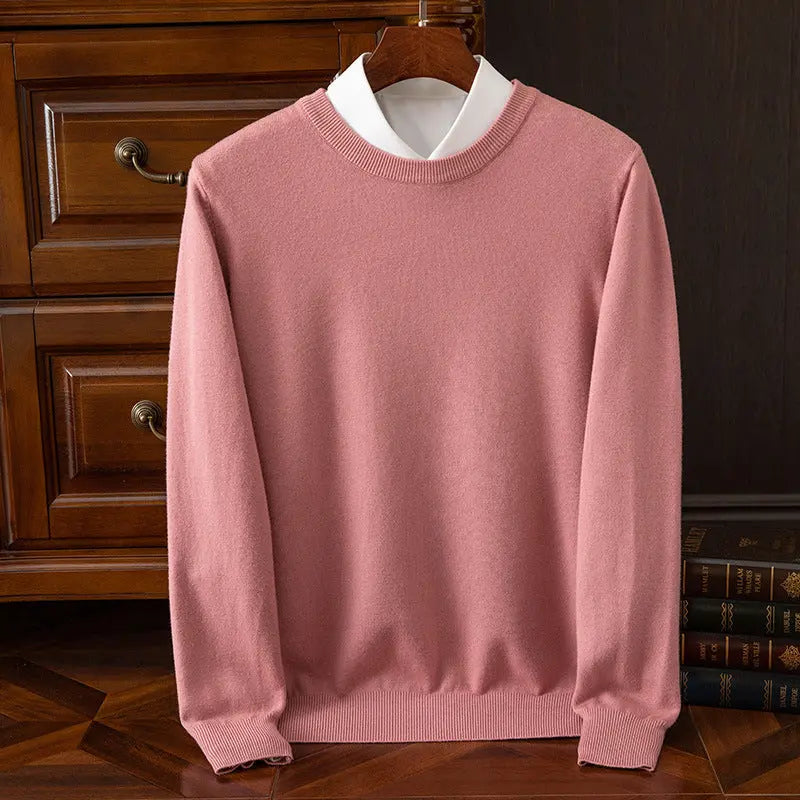 Men’s Round Neck Pullover – Casual Everyday Shirt - zenton