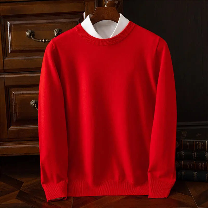 Men’s Round Neck Pullover – Casual Everyday Shirt - zenton